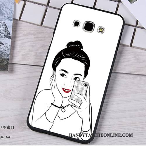 Hülle Samsung Galaxy A8 Gemalt Anti-sturz Nubuck, Case Samsung Galaxy A8 Weiche Persönlichkeit Grün