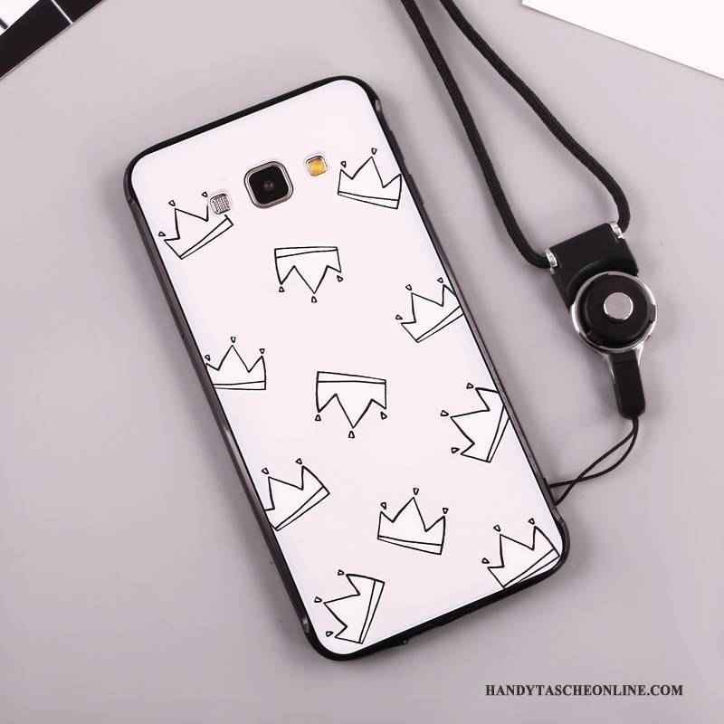 Hülle Samsung Galaxy A8 Karikatur Nette Handyhüllen, Case Samsung Galaxy A8 Silikon Anti-sturz Rot