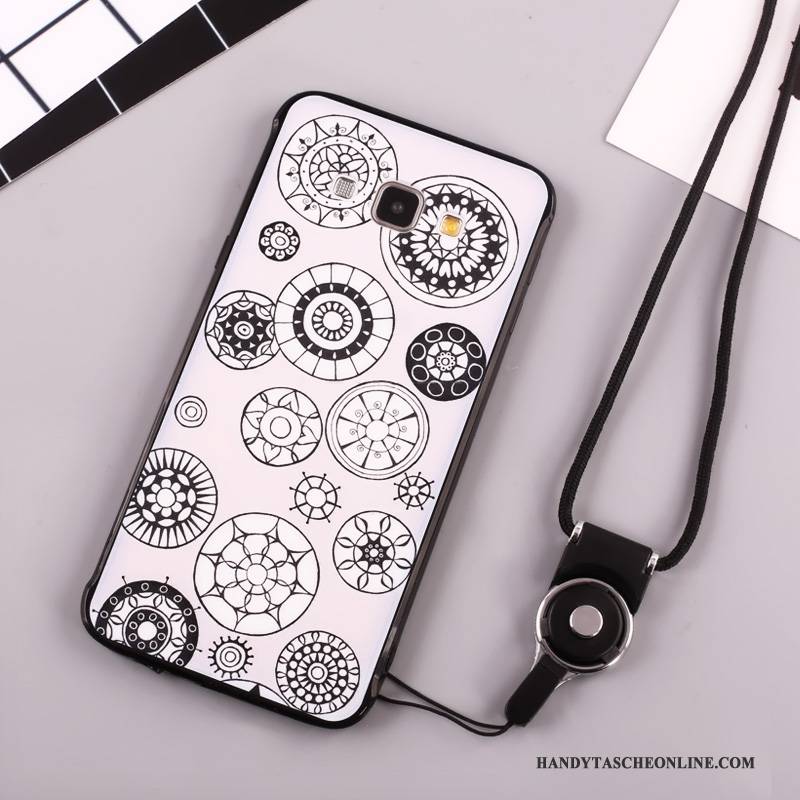 Hülle Samsung Galaxy A8 Karikatur Nette Handyhüllen, Case Samsung Galaxy A8 Silikon Anti-sturz Rot