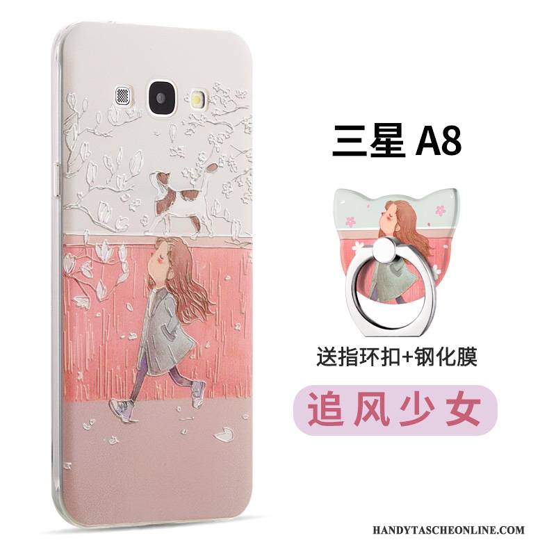 Hülle Samsung Galaxy A8 Kreativ Anti-sturz Trend, Case Samsung Galaxy A8 Karikatur Persönlichkeit Handyhüllen