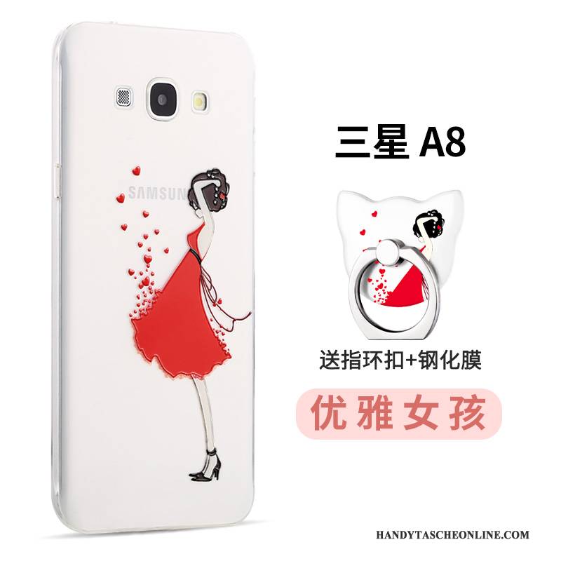 Hülle Samsung Galaxy A8 Kreativ Anti-sturz Trend, Case Samsung Galaxy A8 Karikatur Persönlichkeit Handyhüllen