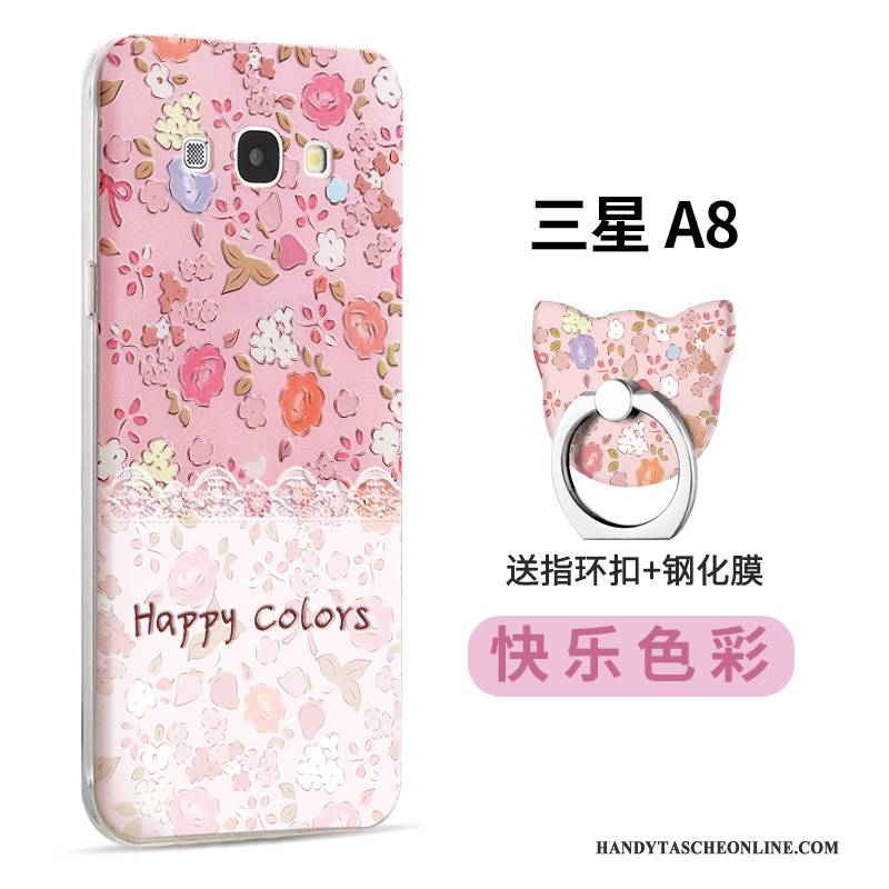 Hülle Samsung Galaxy A8 Kreativ Anti-sturz Trend, Case Samsung Galaxy A8 Karikatur Persönlichkeit Handyhüllen