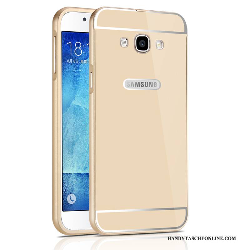 Hülle Samsung Galaxy A8 Metall Silber Grenze, Case Samsung Galaxy A8 Anti-sturz Handyhüllen