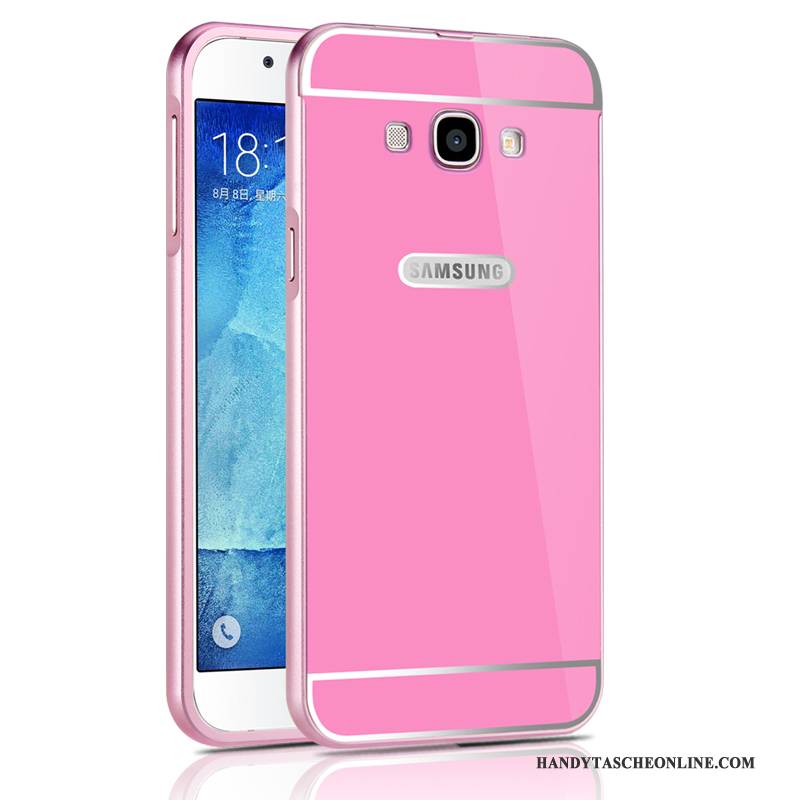 Hülle Samsung Galaxy A8 Metall Silber Grenze, Case Samsung Galaxy A8 Anti-sturz Handyhüllen