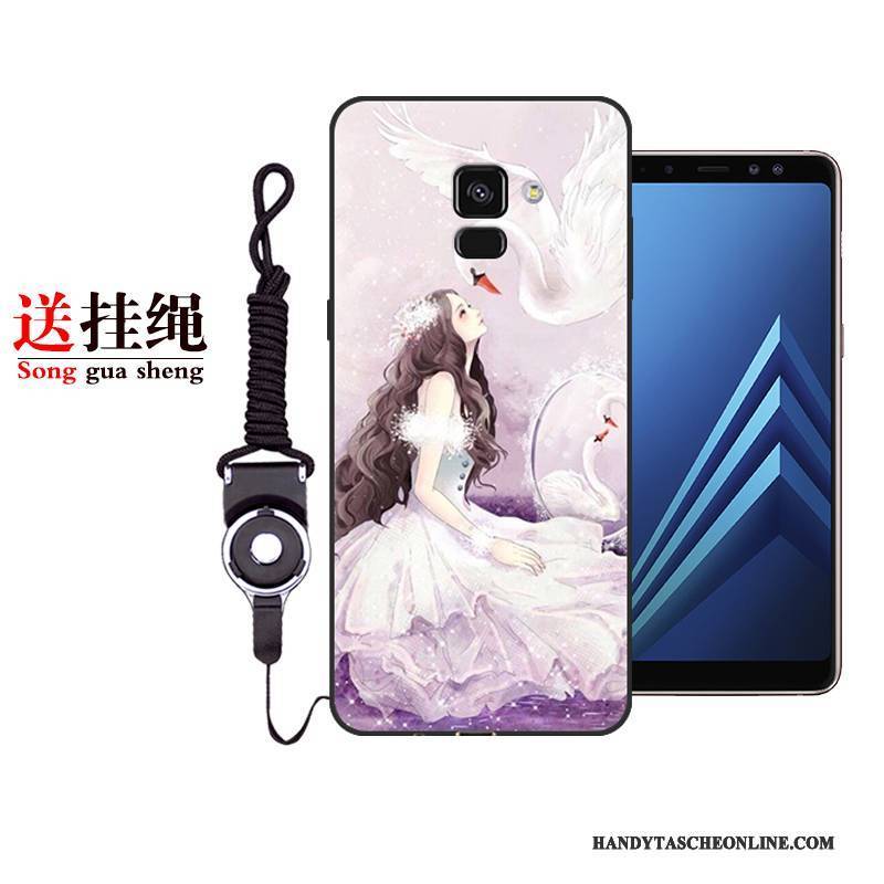 Hülle Samsung Galaxy A8+ Schutz Lila Anti-sturz, Case Samsung Galaxy A8+ Weiche