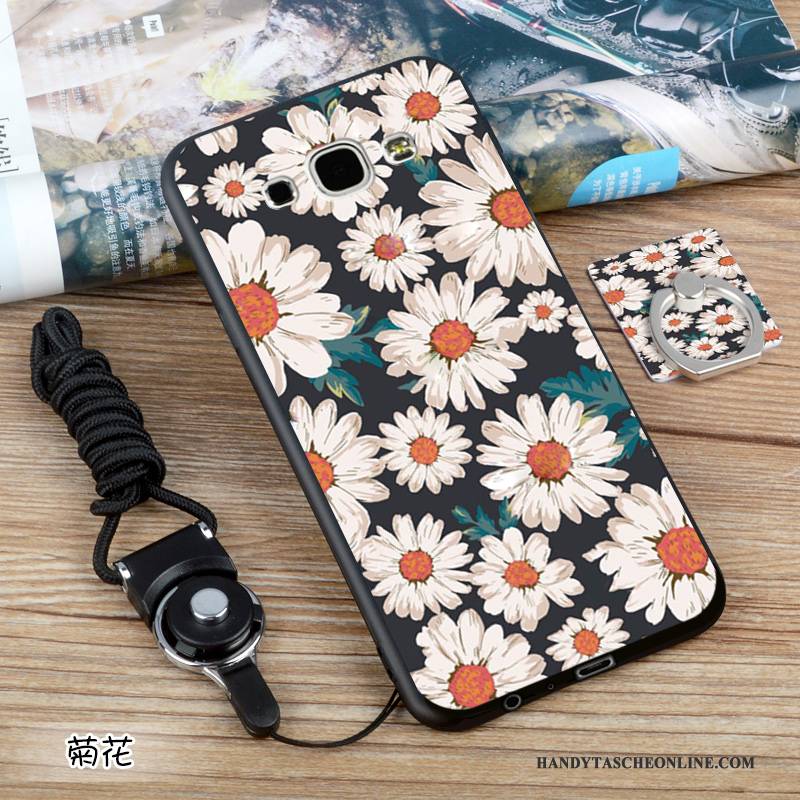 Hülle Samsung Galaxy A8 Schutz Nubuck Europa, Case Samsung Galaxy A8 Weiche Schwarz Handyhüllen