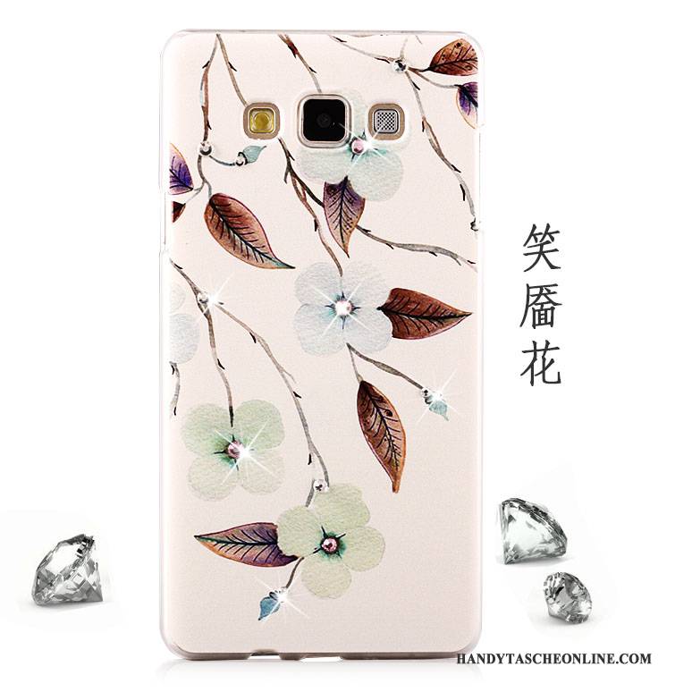 Hülle Samsung Galaxy A8 Strass Lila Handyhüllen, Case Samsung Galaxy A8 Schutz Schwer Mesh