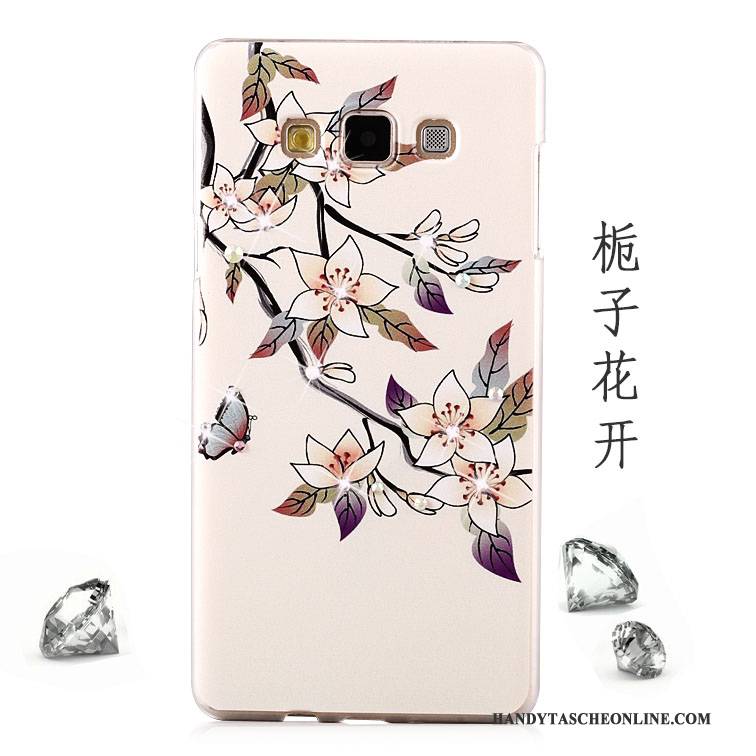 Hülle Samsung Galaxy A8 Strass Lila Handyhüllen, Case Samsung Galaxy A8 Schutz Schwer Mesh