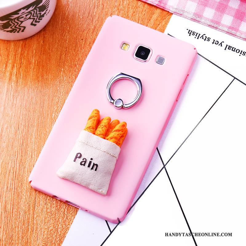 Hülle Samsung Galaxy A8 Taschen Nubuck Schwer, Case Samsung Galaxy A8 Schutz Handyhüllen Rosa