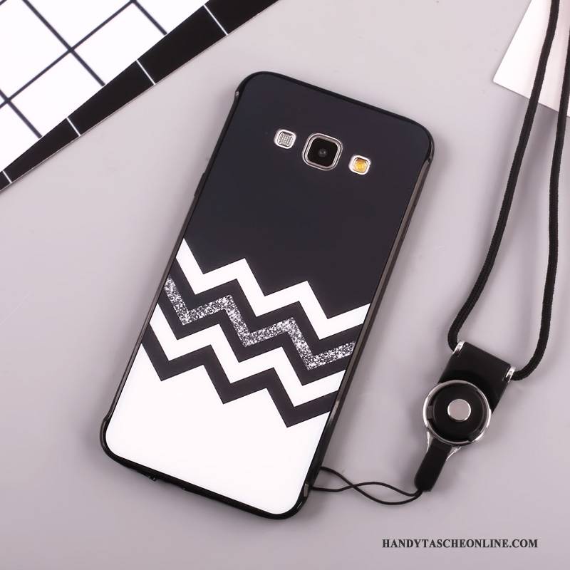 Hülle Samsung Galaxy A8 Taschen Schwarz Anti-sturz, Case Samsung Galaxy A8 Silikon Handyhüllen