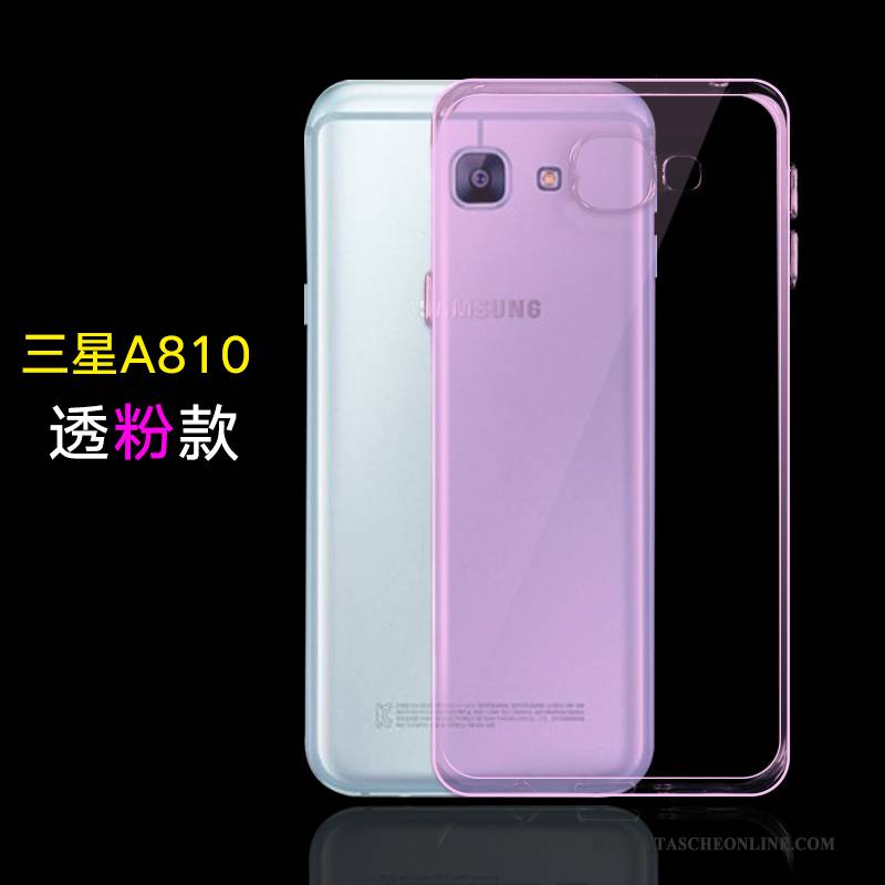 Hülle Samsung Galaxy A8 Weiche Anti-sturz Einfach, Case Samsung Galaxy A8 Silikon Handyhüllen Lila