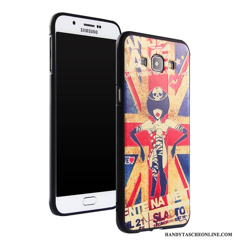 Hülle Samsung Galaxy A8 Weiche Anti-sturz Hängende Verzierungen, Case Samsung Galaxy A8 Karikatur Trend Handyhüllen