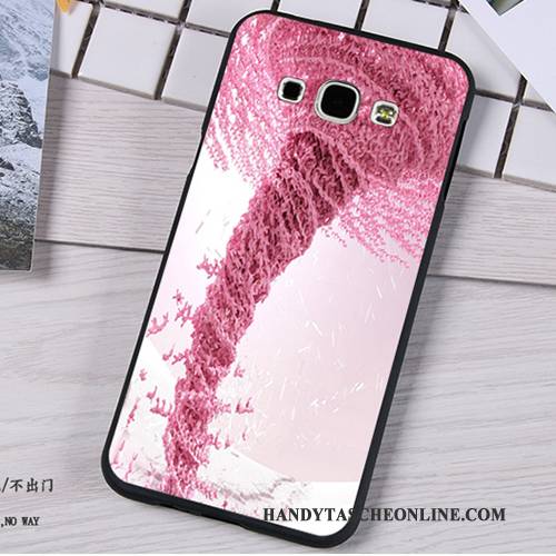 Hülle Samsung Galaxy A8 Weiche Licht Anti-sturz, Case Samsung Galaxy A8 Silikon Rosa Handyhüllen