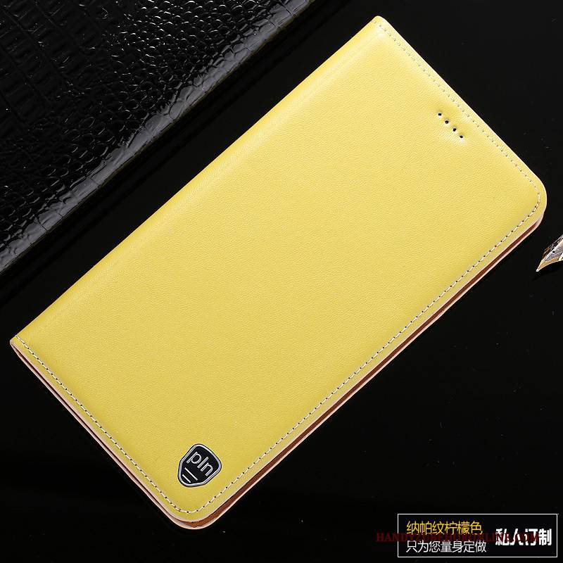 Hülle Samsung Galaxy A80 Leder Anti-sturz Business, Case Samsung Galaxy A80 Lederhülle Gelb Handyhüllen