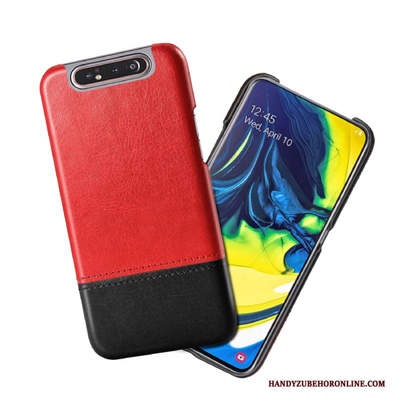 Hülle Samsung Galaxy A80 Lederhülle Persönlichkeit Handyhüllen, Case Samsung Galaxy A80 Schutz