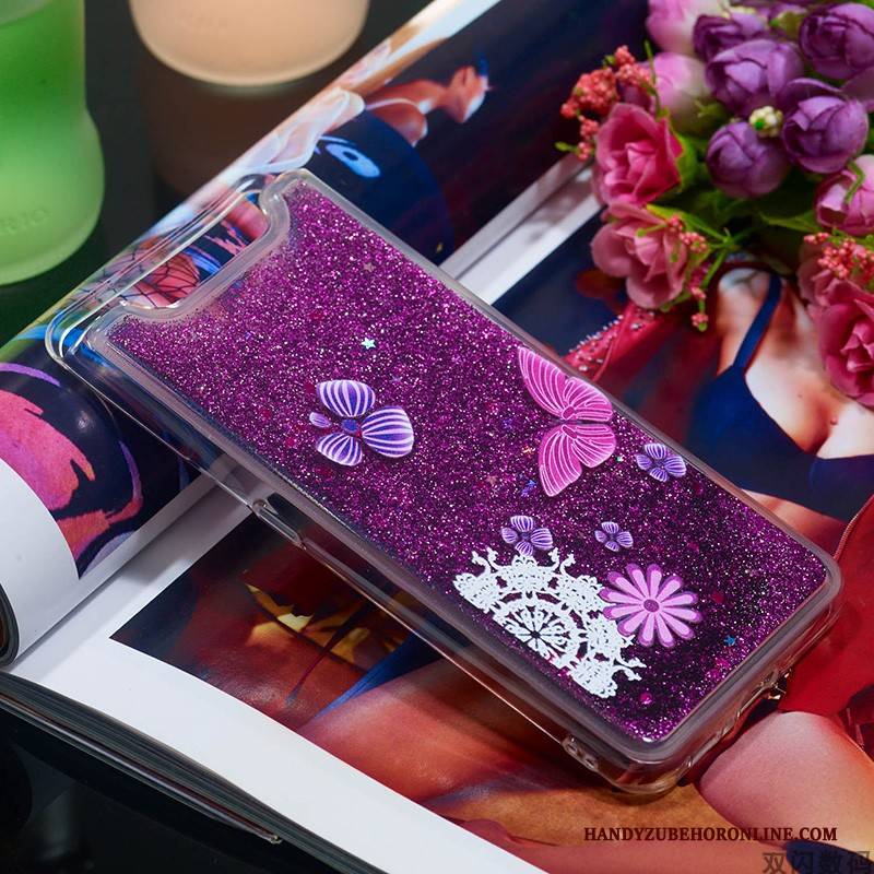 Hülle Samsung Galaxy A80 Mode Treibsand Lila, Case Samsung Galaxy A80 Taschen Handyhüllen Trend