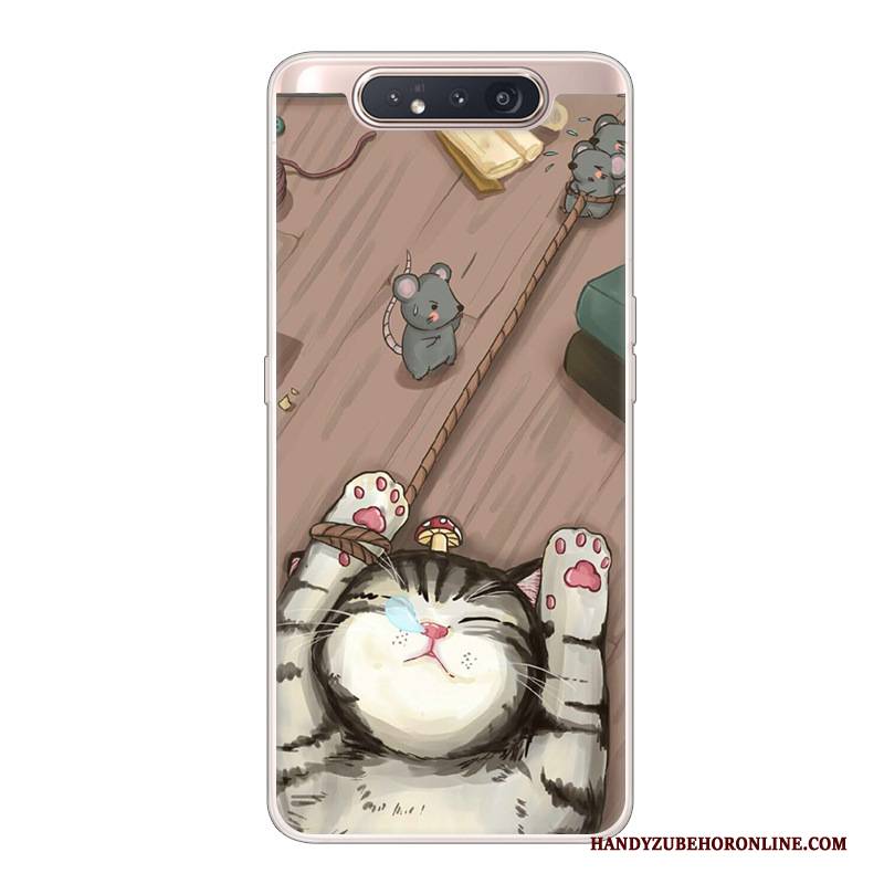 Hülle Samsung Galaxy A80 Schutz Trend Handyhüllen, Case Samsung Galaxy A80 Karikatur Anti-sturz Persönlichkeit