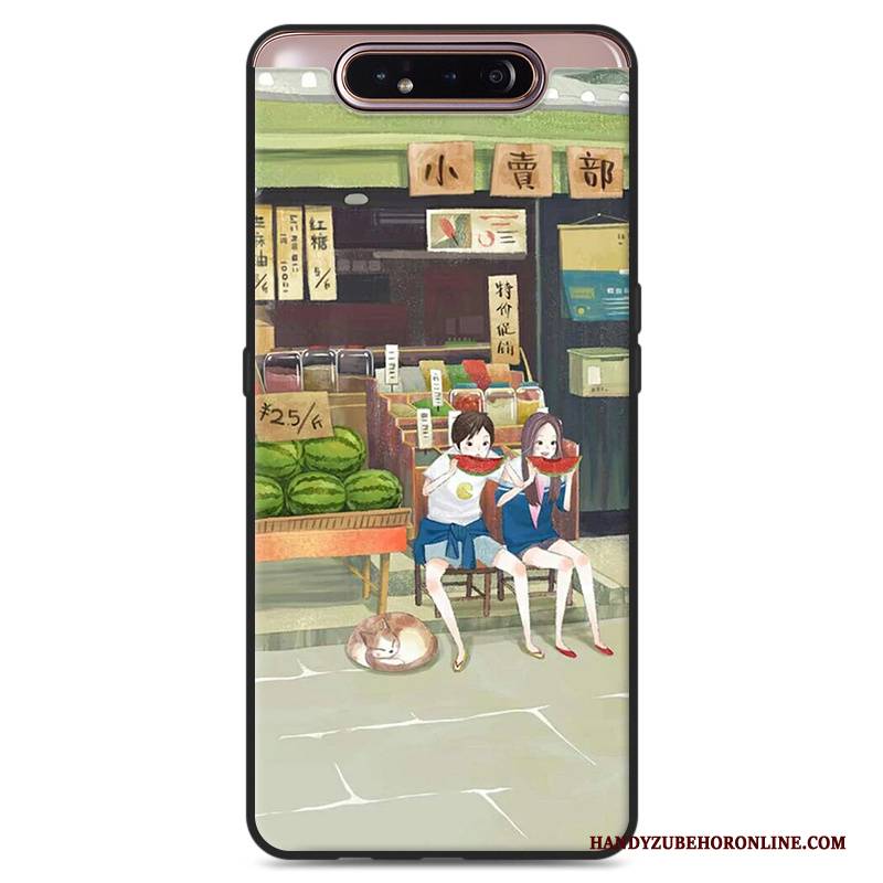 Hülle Samsung Galaxy A80 Silikon Handyhüllen Frisch, Case Samsung Galaxy A80 Wind Kunst