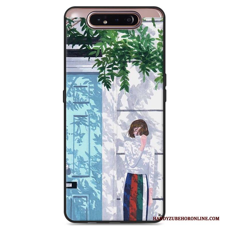 Hülle Samsung Galaxy A80 Silikon Handyhüllen Frisch, Case Samsung Galaxy A80 Wind Kunst