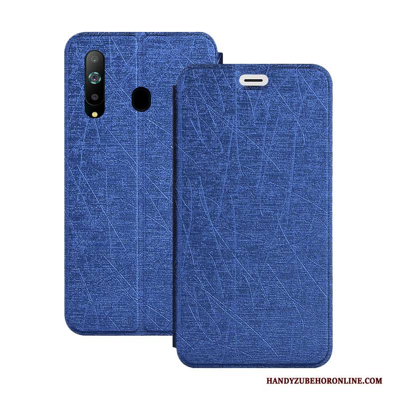 Hülle Samsung Galaxy A8s Folio Magnetschließe Handyhüllen, Case Samsung Galaxy A8s Lederhülle Weiß