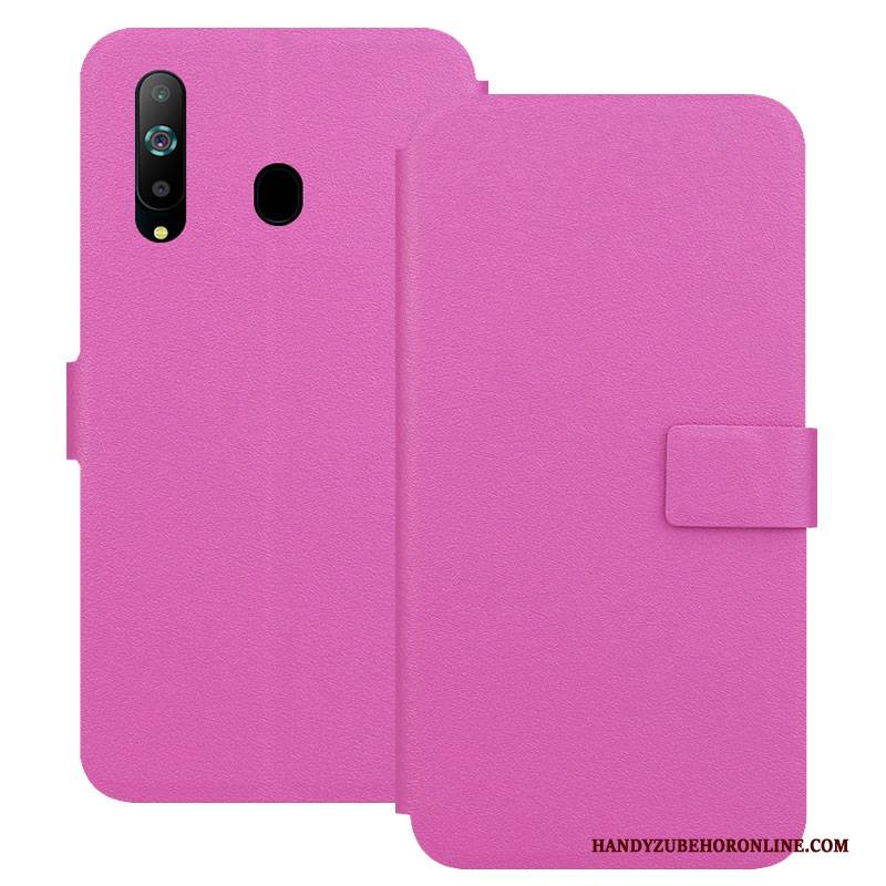 Hülle Samsung Galaxy A8s Folio Magnetschließe Handyhüllen, Case Samsung Galaxy A8s Lederhülle Weiß