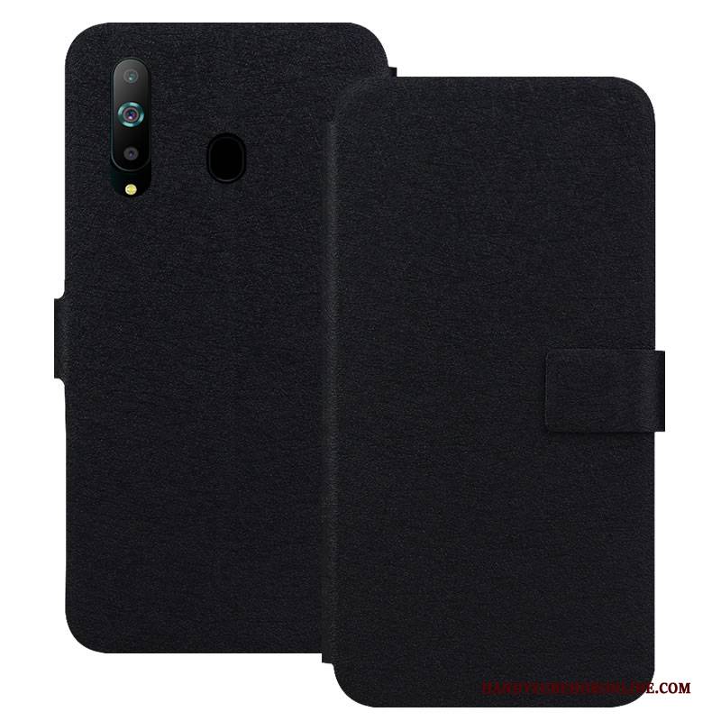 Hülle Samsung Galaxy A8s Folio Magnetschließe Handyhüllen, Case Samsung Galaxy A8s Lederhülle Weiß