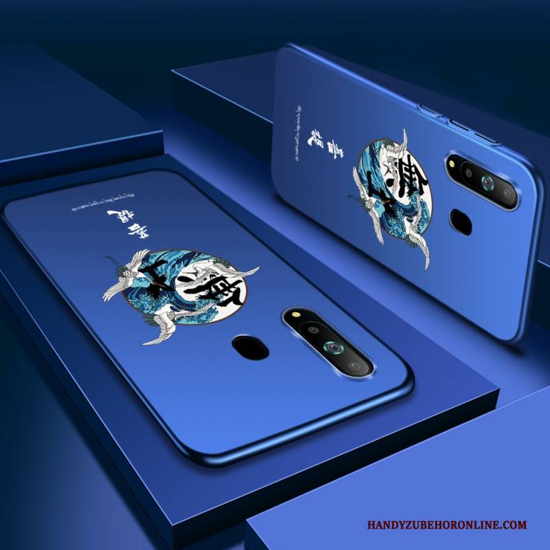 Hülle Samsung Galaxy A8s Handyhüllen Lila, Case Samsung Galaxy A8s Blau Schwarz