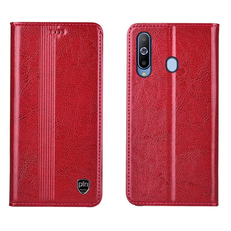 Hülle Samsung Galaxy A8s Lederhülle Anti-sturz Schwarz, Case Samsung Galaxy A8s Taschen Handyhüllen