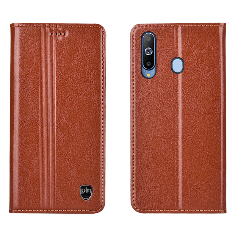 Hülle Samsung Galaxy A8s Lederhülle Anti-sturz Schwarz, Case Samsung Galaxy A8s Taschen Handyhüllen