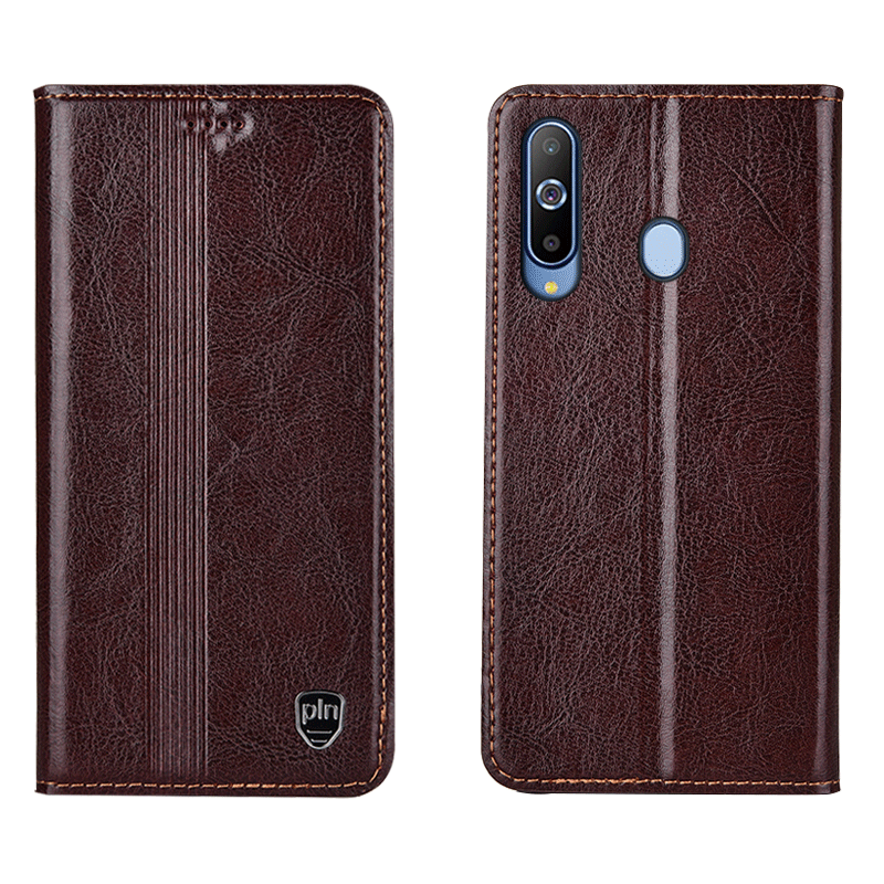 Hülle Samsung Galaxy A8s Lederhülle Anti-sturz Schwarz, Case Samsung Galaxy A8s Taschen Handyhüllen