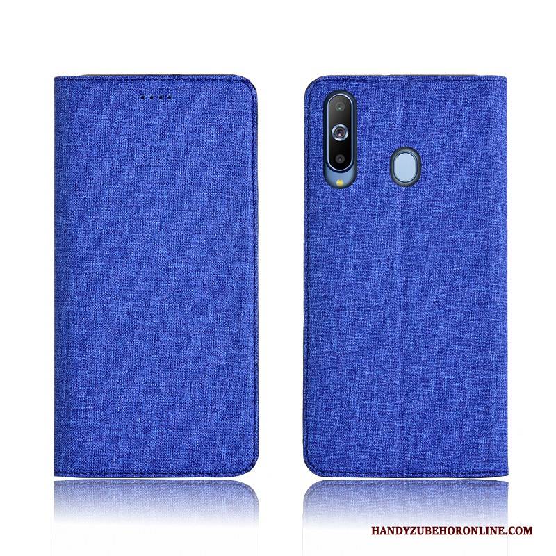 Hülle Samsung Galaxy A8s Lederhülle Handyhüllen Baumwolle Und Leinen, Case Samsung Galaxy A8s Taschen Neu Anti-sturz