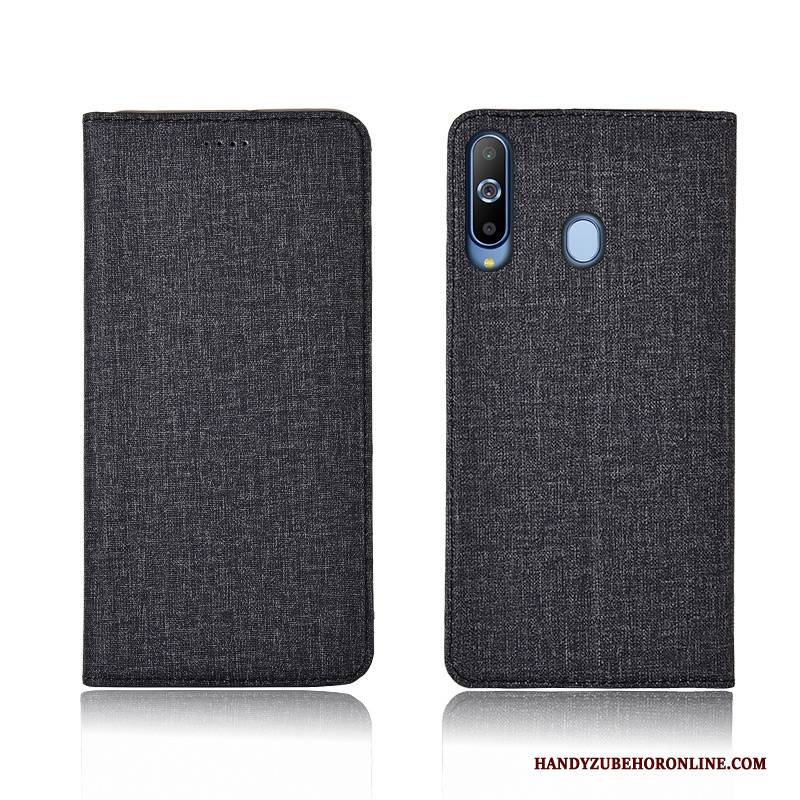 Hülle Samsung Galaxy A8s Lederhülle Handyhüllen Baumwolle Und Leinen, Case Samsung Galaxy A8s Taschen Neu Anti-sturz