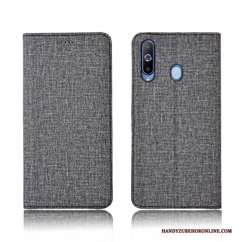 Hülle Samsung Galaxy A8s Lederhülle Handyhüllen Baumwolle Und Leinen, Case Samsung Galaxy A8s Taschen Neu Anti-sturz