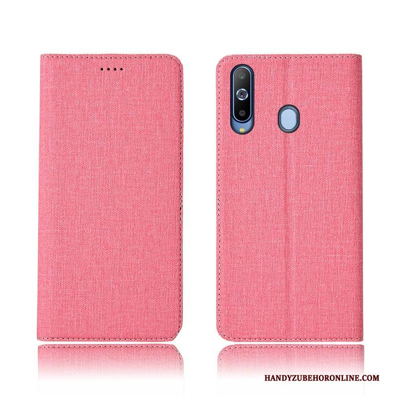 Hülle Samsung Galaxy A8s Lederhülle Handyhüllen Baumwolle Und Leinen, Case Samsung Galaxy A8s Taschen Neu Anti-sturz