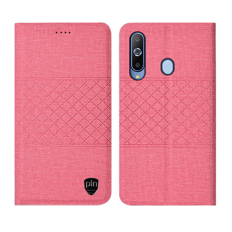 Hülle Samsung Galaxy A8s Lederhülle Mesh Handyhüllen, Case Samsung Galaxy A8s Taschen Blau Anti-sturz