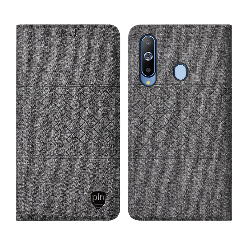 Hülle Samsung Galaxy A8s Lederhülle Mesh Handyhüllen, Case Samsung Galaxy A8s Taschen Blau Anti-sturz