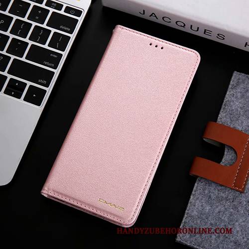 Hülle Samsung Galaxy A8s Schutz Anti-sturz Handyhüllen, Case Samsung Galaxy A8s Lederhülle Gold