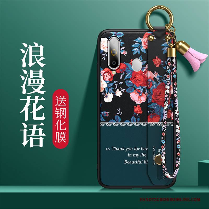 Hülle Samsung Galaxy A8s Schutz Blumen Anti-sturz, Case Samsung Galaxy A8s Taschen Trend Neu