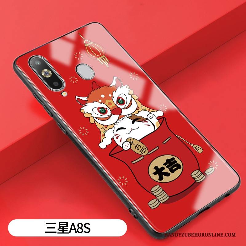 Hülle Samsung Galaxy A8s Silikon Chinesische Art Ratte, Case Samsung Galaxy A8s Schutz Liebhaber Anti-sturz