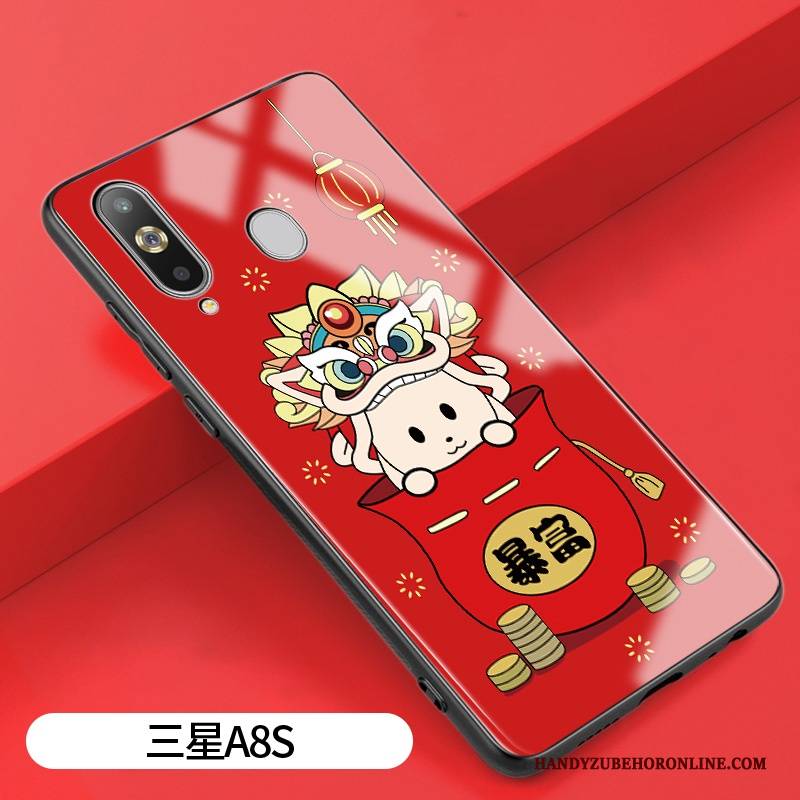 Hülle Samsung Galaxy A8s Silikon Chinesische Art Ratte, Case Samsung Galaxy A8s Schutz Liebhaber Anti-sturz