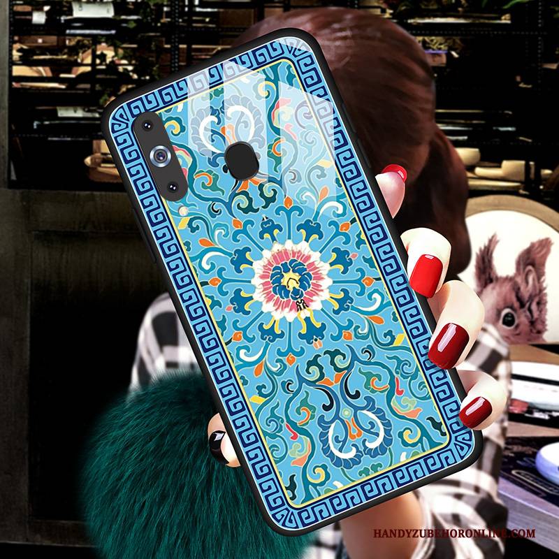 Hülle Samsung Galaxy A8s Taschen Glas Anti-sturz, Case Samsung Galaxy A8s Muster Handyhüllen