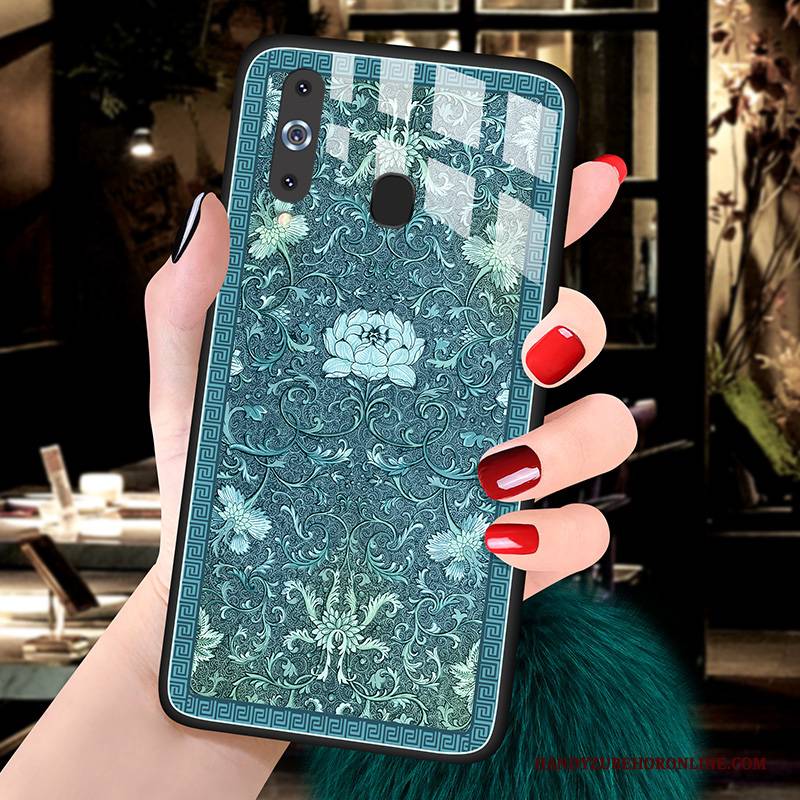 Hülle Samsung Galaxy A8s Taschen Glas Anti-sturz, Case Samsung Galaxy A8s Muster Handyhüllen