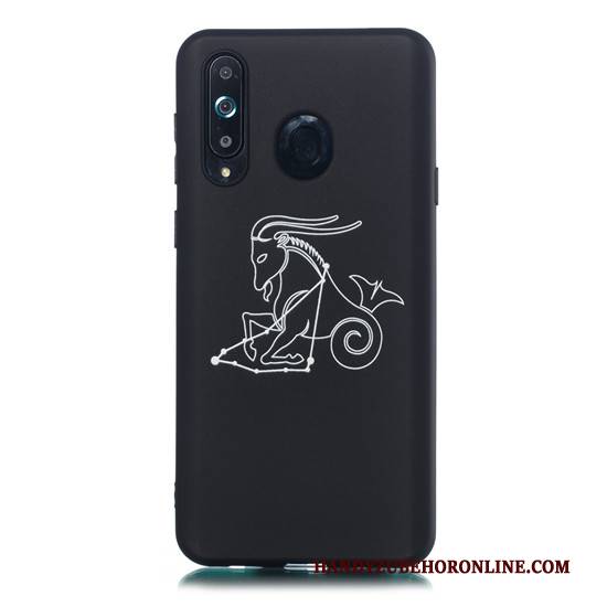 Hülle Samsung Galaxy A8s Weiche Hängende Verzierungen Handyhüllen, Case Samsung Galaxy A8s Karikatur Schwarz Schlank