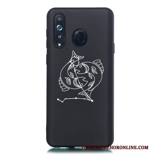 Hülle Samsung Galaxy A8s Weiche Hängende Verzierungen Handyhüllen, Case Samsung Galaxy A8s Karikatur Schwarz Schlank