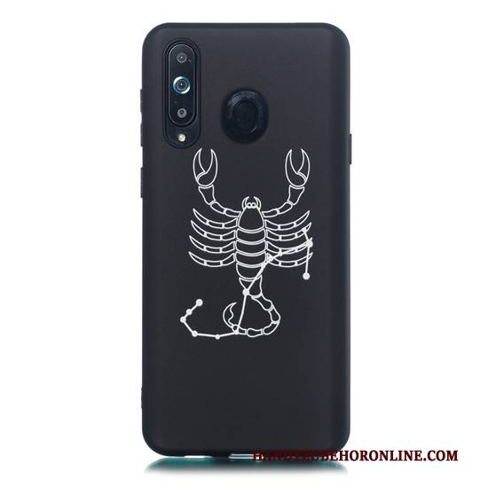 Hülle Samsung Galaxy A8s Weiche Hängende Verzierungen Handyhüllen, Case Samsung Galaxy A8s Karikatur Schwarz Schlank