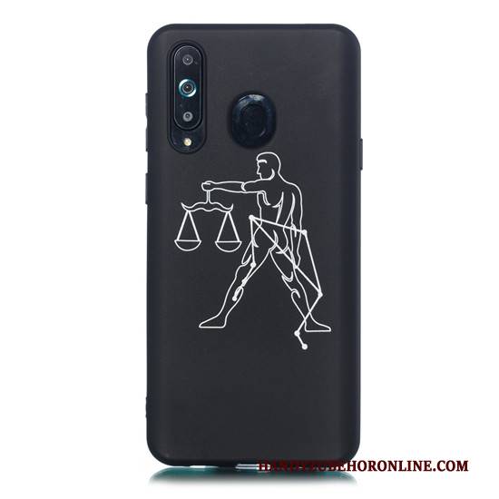 Hülle Samsung Galaxy A8s Weiche Hängende Verzierungen Handyhüllen, Case Samsung Galaxy A8s Karikatur Schwarz Schlank