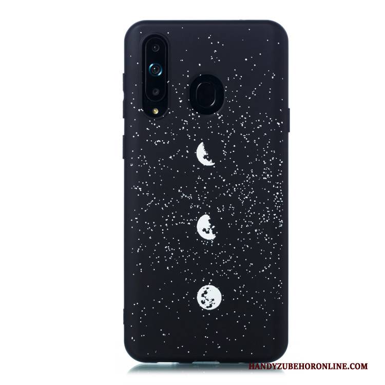 Hülle Samsung Galaxy A8s Weiche Hängende Verzierungen Handyhüllen, Case Samsung Galaxy A8s Karikatur Schwarz Schlank