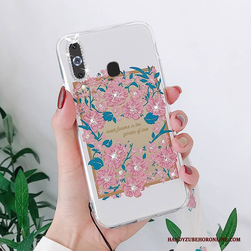 Hülle Samsung Galaxy A8s Weiche Rosa Handyhüllen, Case Samsung Galaxy A8s Silikon