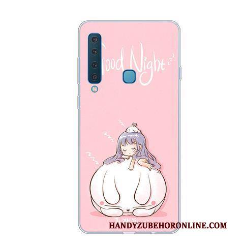 Hülle Samsung Galaxy A9 2018 Schutz Rosa Nette, Case Samsung Galaxy A9 2018 Weiche Handyhüllen Anti-sturz