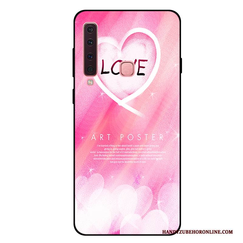 Hülle Samsung Galaxy A9 2018 Taschen Angepasst Handyhüllen, Case Samsung Galaxy A9 2018 Weiche Rosa Anti-sturz